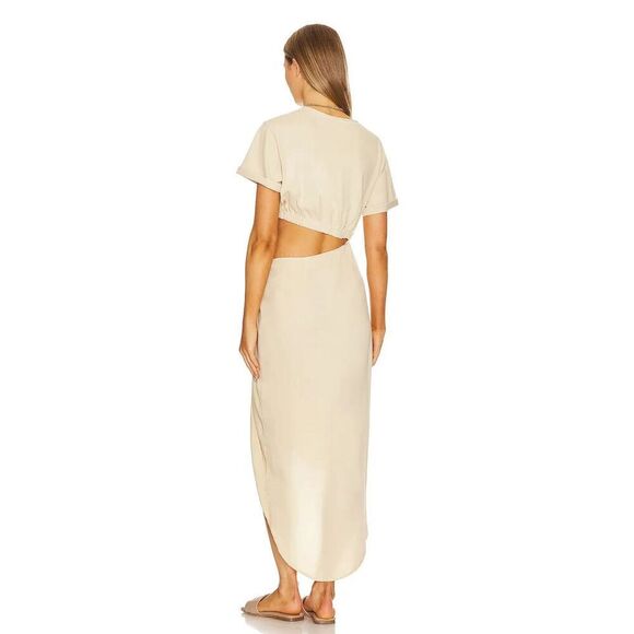 Free People NWT Rae Khaki Maxi Dress - Picture 5 of 11